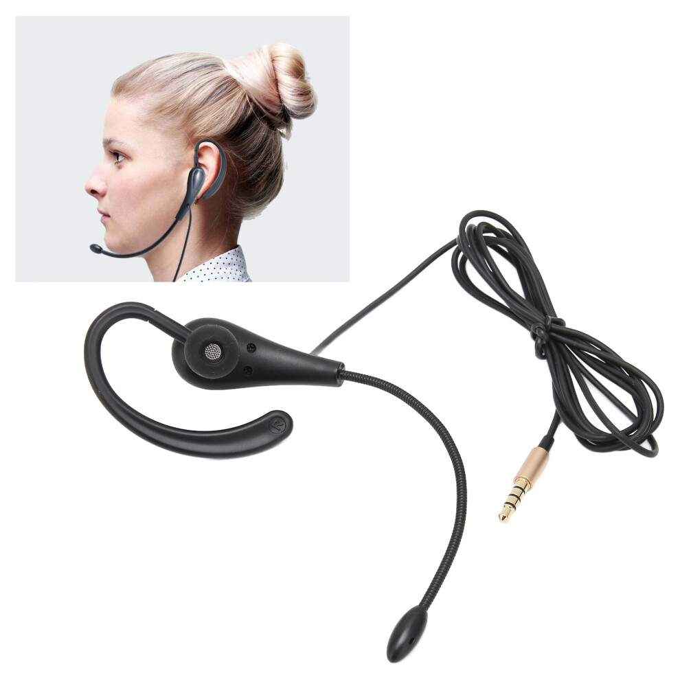 Single-Sided Call Center Headset With Microphone-3.5Mm Jack For Laptops&Mobile Phones 8418981141421