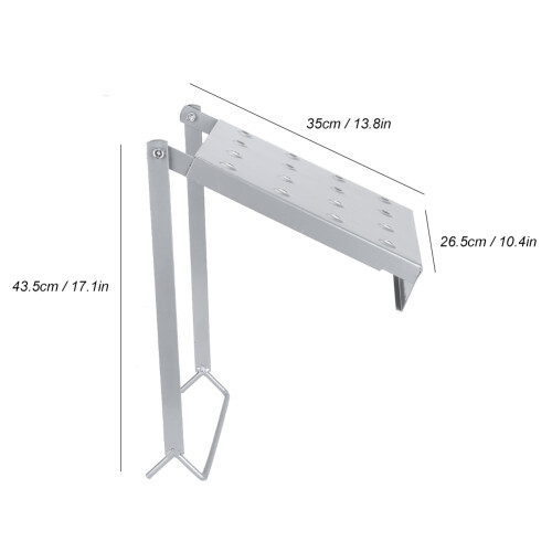 Heavy Duty Movable AntiSlip Ladders Working Platform Stand Accessory Building Supplies 2