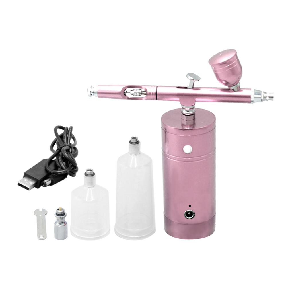 Portable Rechargeable Usb Airbrush Kit-Handheld Compressor&Spray Gun For Makeup,Tattoos,And Moisturizing 9394200237900