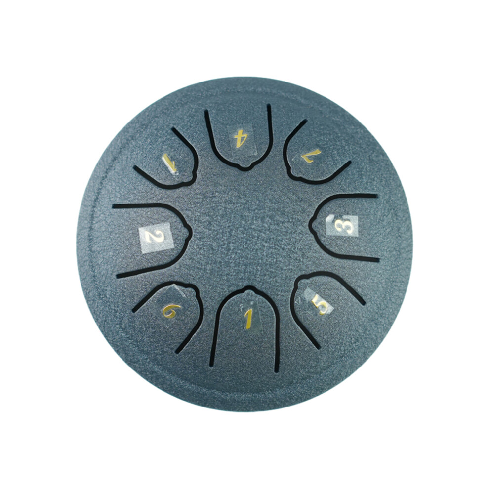 Portable 8-Note C Key Steel Tongue Drum-Ideal Percussion Instrument for Beginners&Pros