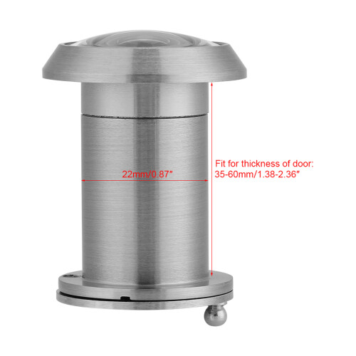 Brushed Silver 220Wide Angle Door Scope Viewer for Enhanced Home Security 2