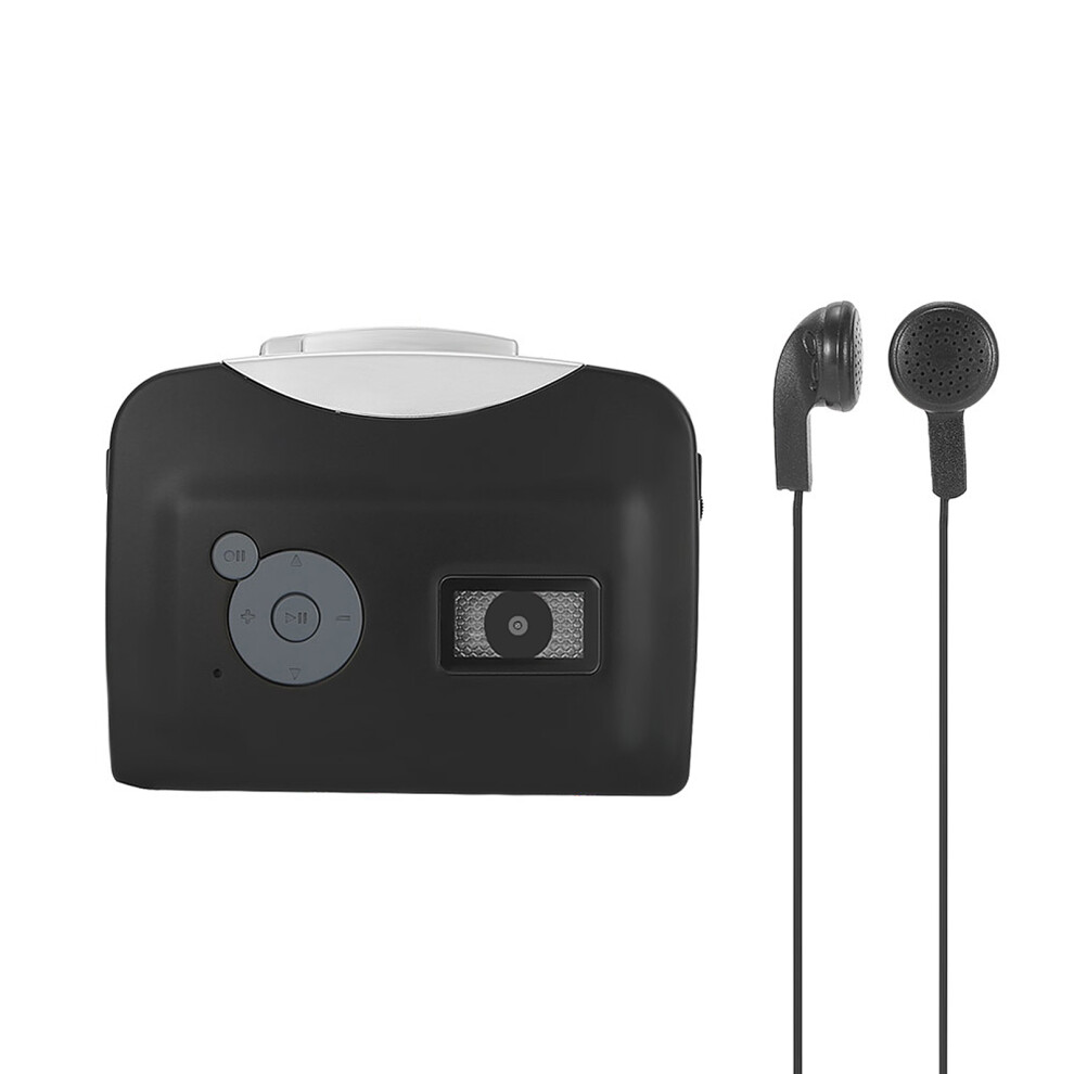 Cassette Tape To Mp3 Converter-Usb Flash Drive Compatible,Standalone Recorder With Earphone, Black 9394200237832