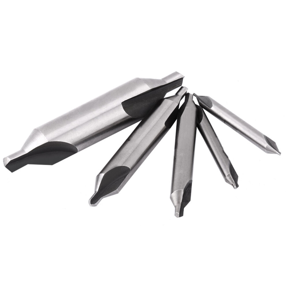 10Pc 1Mm-5Mm Hss Center Drill Set 60 Degree Combined Countersink Bits 4091324300408