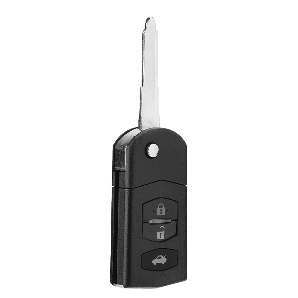 3-Button Folding Flip Key Fob Case For Mazda 2 3 5 6 Rx8 Mx5-Durable Cover&Blade Shell 8418981140073