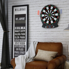 Professional Electronic Dartboard with LCD Scoring&6 Darts-Ultimate Dart Game Set
