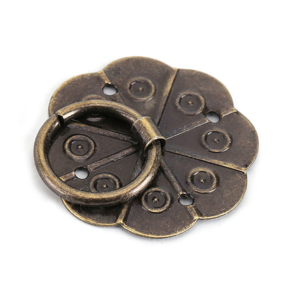 20Pcs Iron Furniture Handle Drawer Cabinet Desk Door Ring Pull Hardware Home Decor 3X3cm 4661324302056