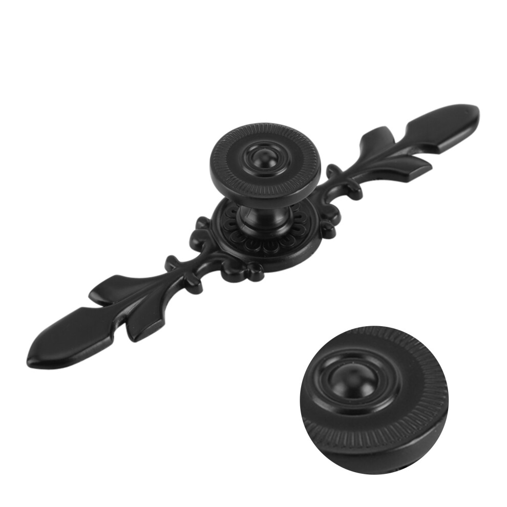 European Furniture Handle Drawer Cabinet Desk Door Knob Pull Home Decor Black 8731324302090