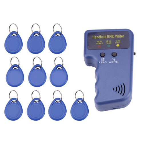 125KHz Handheld RFID Writer/ Copier/ Reader/ Duplicator With 10PCS ID Tags 1