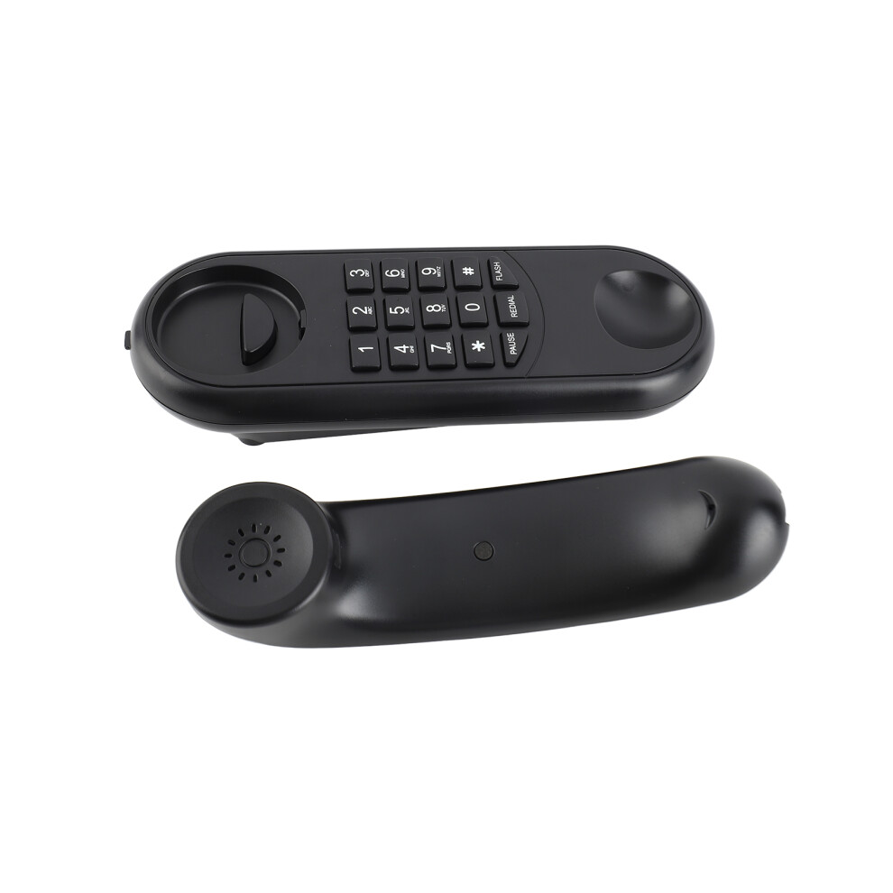 Portable Corded Telephone Phone Pause/ Redial/ Flash Wall Mountable Base Handset For House Home Call Center Office Company Hotel 8701324302383