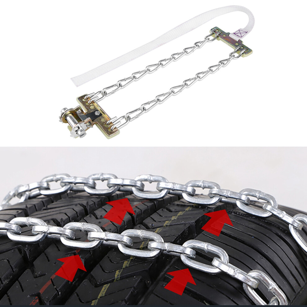 165 - 195mm Tire Anti Skid Steel Chain Snow Mud Car Security Tyre Belt for Car Truck SUV-image-OPC-PHWJDFS-NEW