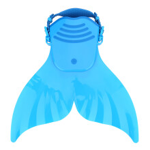 Kinder-Schwimmflossen Monofin Flossen für Kinder Blau 40 x 40 cm