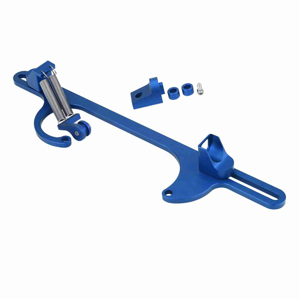 Billet Aluminum Throttle Cable Carburetor Bracket For Holley 4150 & 4160 Series Carburetor Blue 9381324303727