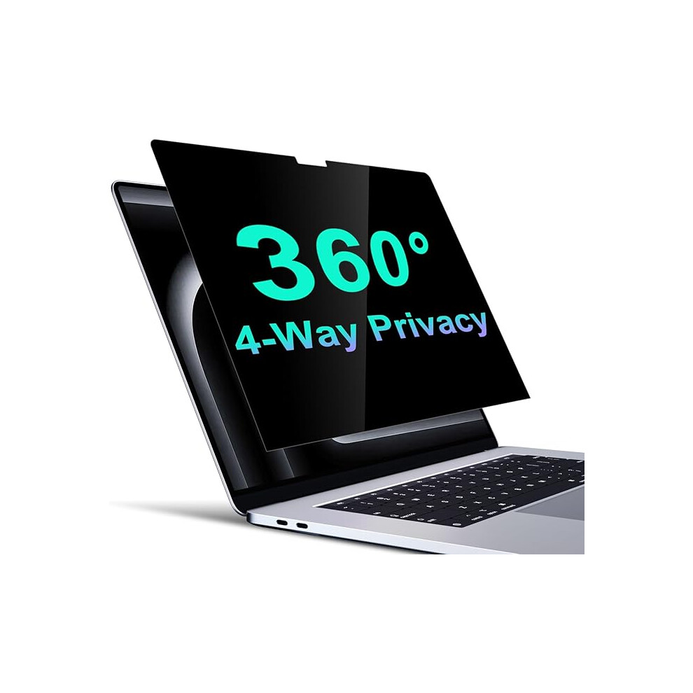 Stary Privacy Screen Macbook Pro 14 Inch (2024-2021,M4,M3,M2,M1,Pro,Max), Laptop Privacy Film Filter All Round Anti Peeping Glare Macbook Blue/Light 1234569871484