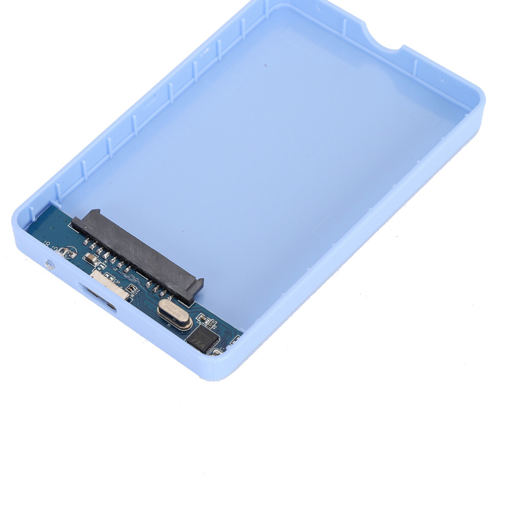 External Hard Drive Disk Enclosure Case Usb 3.0 To Sata 2.5" 7Mm 9.5Mm Hdd Ssd Tool Free (Not Inclube Hard Disk) Blue 7661324305078