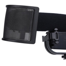 Mikrofon-Pop-Filter U-Form Windschutz aus Metallgitter für Studio-Mikrofone 45-65 mm