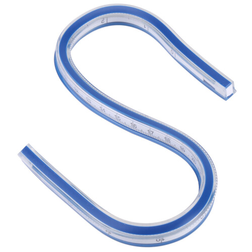 1 pcs Flexible Plastic Curve Rule Ruler Drafting Drawing Measure Tool Craft Supplies(30cm) 1