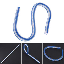 1 pcs Flexible Plastic Curve Rule Ruler Drafting Drawing Measure Tool Craft Supplies(30cm)