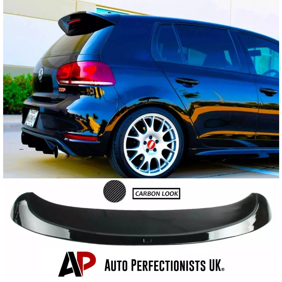 For Vw Golf Mk6 Tsi Tdi 'Gti R20 Style' Rear Roof Spoiler Boot Lip Wing 5061072660986