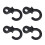 4Pcs Durable Rubber Compound Bow String Stabilizer Vibration Damper Shock Absorber(Black) 16