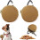 2er Set Leckerlibeutel für Hunde, khaki, mit Karabiner, für Spaziergänge 1