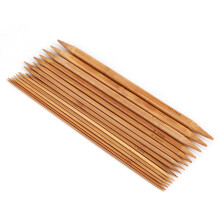 Bamboo Knitting Needles Smooth Double Pointed Set 15 Sizes from 2mm to 10mm
