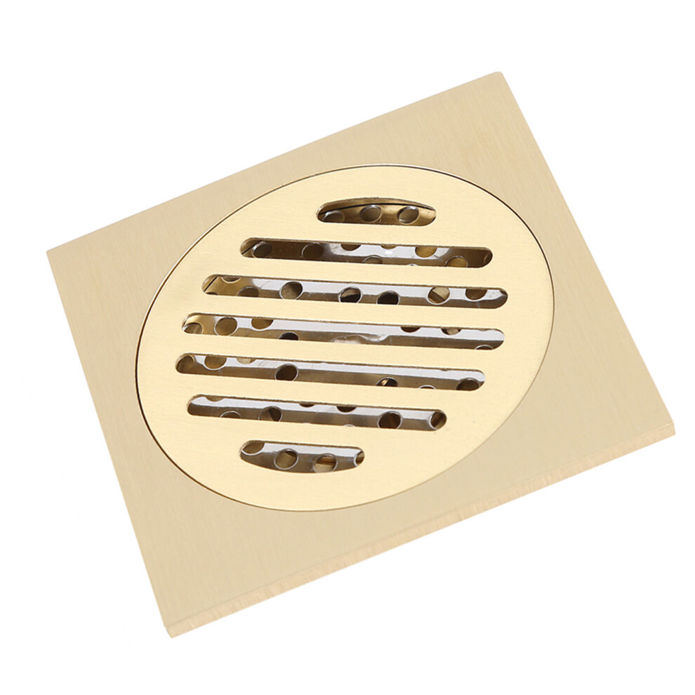Square Floor Drain Bathroom Shower Waste Grate Brass Constructed Strainer Home Attachment 8351324308290