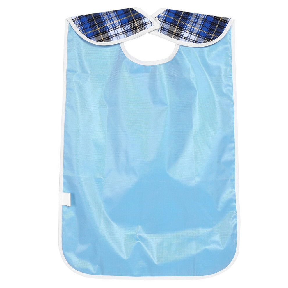 Waterproof Adult Elder Mealtime Bib Reusable Pocketed Dinning Aid Clothes Protector