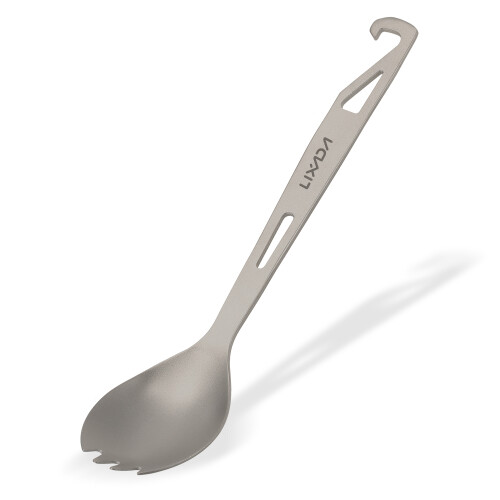 Titanium-Spork mit Flaschenöffner – Leichter Camping-Geschirrspatel, 16,3 cm 2