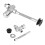Toilet Urinal Flush Valve Button Type Manual Delay Automatic Shutoff 5