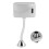 Bathroom Toilet Exposed Wall Mounted Automatic Sensor Touchless Urinal Flush Valve DC 6V 11