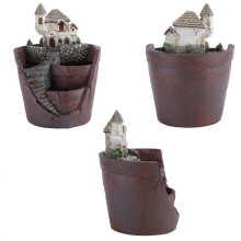 Resin-Blumenkorb mit Abfluss für Kräuter & Sukkulenten – Heimgarten 25 cm
