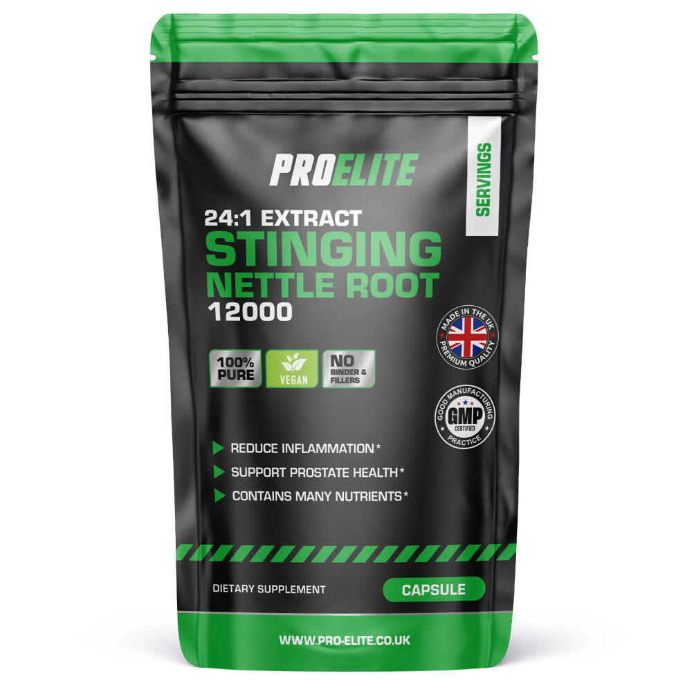 Proelite (60 Capsules) Stinging Nettle Root Extract Capsules 12,000Mg