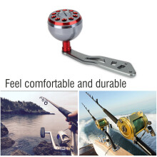 Langlebhafter Metallgriff für Abu Round Baitcast Rolle 93 mm Rot