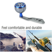 Robuster Metallgriff für Abu Round Baitcast Rolle - Blau, 93mm
