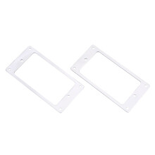 2Pcs Metal Humbucker Pickup Frame Mounting Rings Replacement Parts for Electric Guitar(Silver)