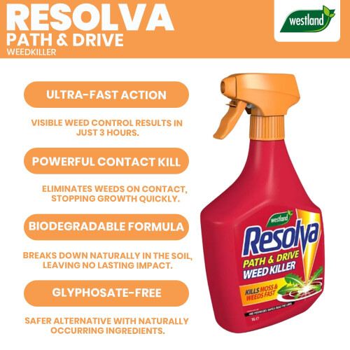 Resolva Resolva Path Drive Weedkiller 1L Fast Acting Spray 1