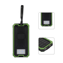 DIY 20000mAh Tragbarer Powerbank-Case-Kit mit Dual USB Schnellladung - Grün