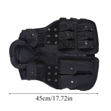 Kinder Outdoor-Taktik-Militärrüstungsweste aus 600D Nylon, Schwarz, Einheitsgröße