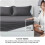 Imperial Rooms (Single Plain Fitted Sheet 25CM) 2-Pack Grey Fitted Bed Sheets Single Double King 3