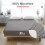 Imperial Rooms (Single Plain Fitted Sheet 25CM) 2-Pack Grey Fitted Bed Sheets Single Double King 6