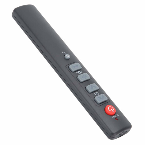 Learning Remote Control with 6 Big Buttons Smart Controller for TV STB DVD DVB HIFI VCR Gray