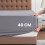 Imperial Rooms (Single Plain Fitted Sheet 40CM) 2-Pack Grey Fitted Bed Sheets Single Double King 5