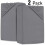 Imperial Rooms (Double Plain Fitted Sheet 40CM) 2-Pack Grey Fitted Bed Sheets Single Double King 1