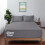 Imperial Rooms (Double Plain Fitted Sheet 40CM) 2-Pack Grey Fitted Bed Sheets Single Double King 3
