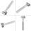40mm Stainless Steel Flat Pressure Roller Wallpaper Apply DIY Hand Roller Plate Tool 9