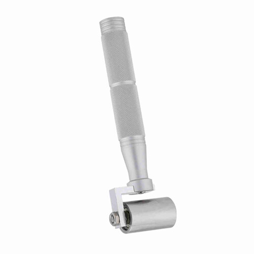 40mm Stainless Steel Flat Pressure Roller Wallpaper Apply DIY Hand Roller Plate Tool