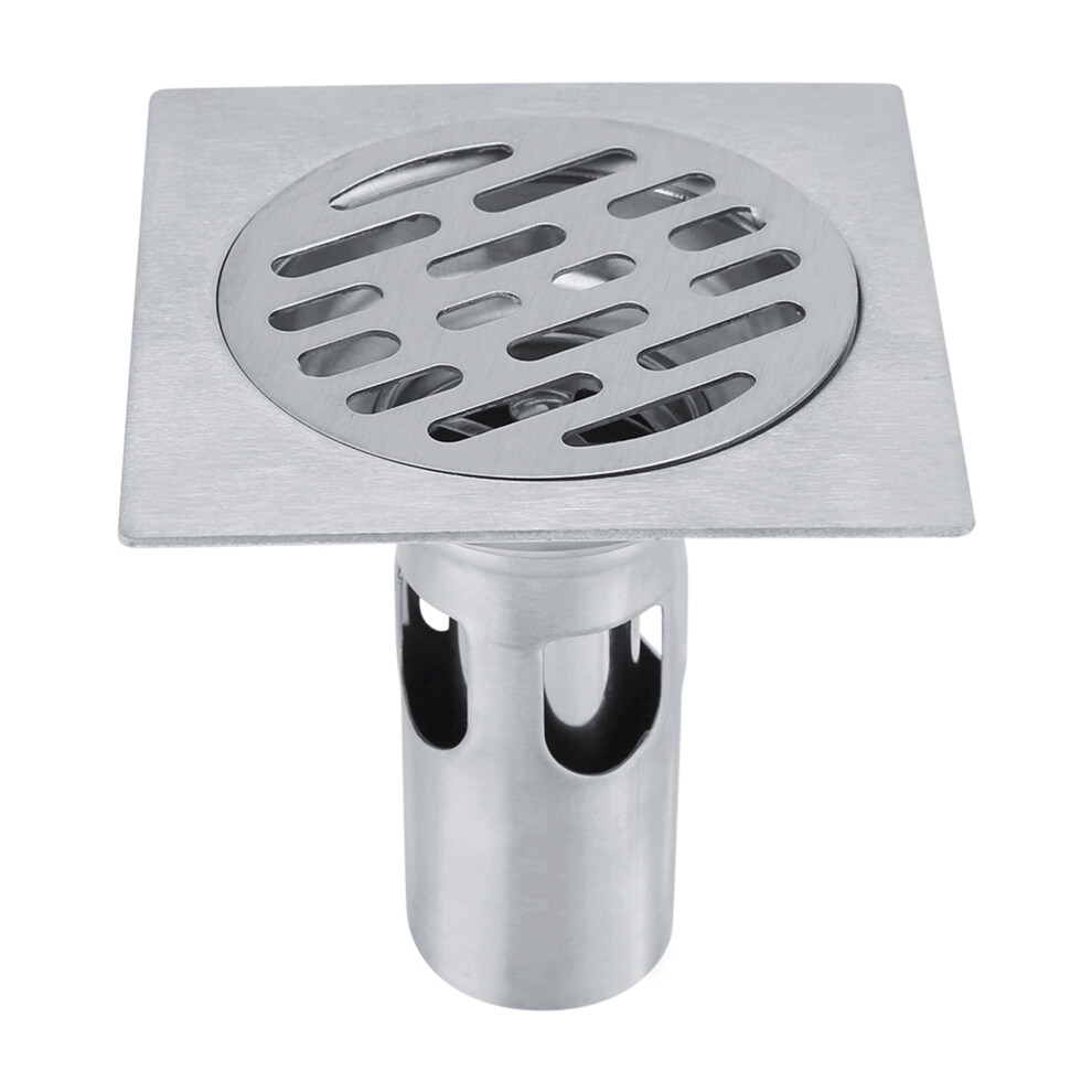 Thickened Stainless Steel Home Bathroom Shower Kitchen Anti Odor Floor Drain Waste Grate 9341324316172