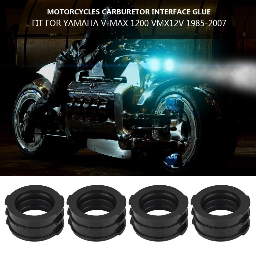4X Carburetor Carb Intake Manifold Boots Joint For Yamaha V Max 1200 Vmx12v 1985-2007 5061324316838