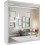(200 cm, White) Monarch Double Mirror Sliding Door Wardrobe 3
