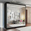 (200 cm, Black) Monarch Double Mirror Sliding Door Wardrobe 1